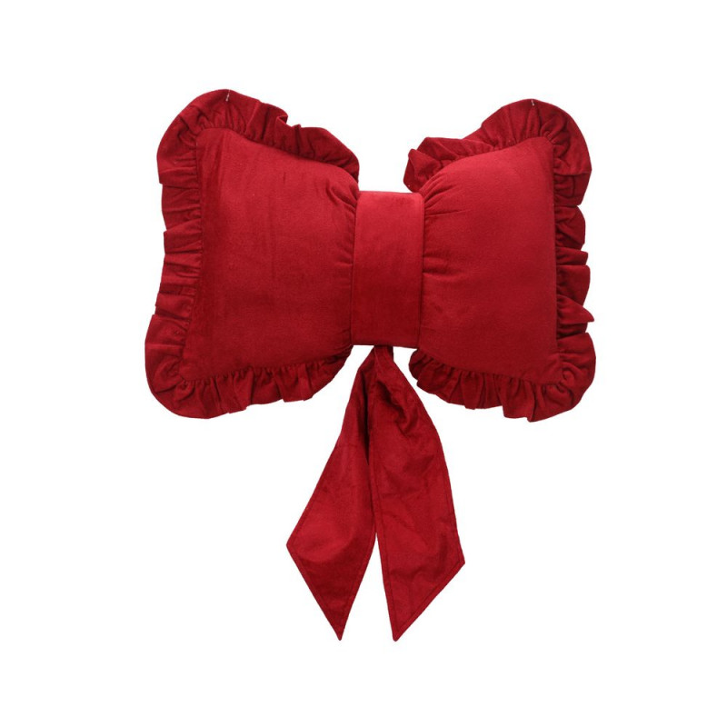 Coussin de Noël motif nud, coloris rouge - L. 30c