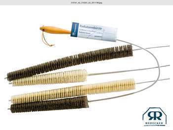 Brosse à radiateur (30cm) en poil de chèvre, blanc