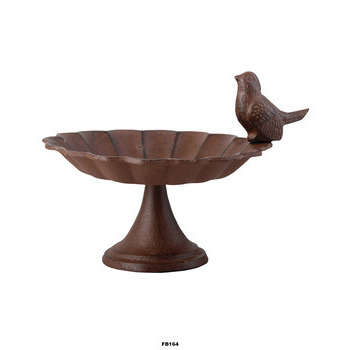 Bain à oiseaux, en fonte L. 19,2 cm
