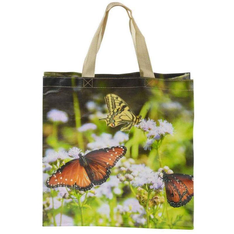 Sac de course 'Papillons' L. 39,5 x 14,5 x H. 40 c