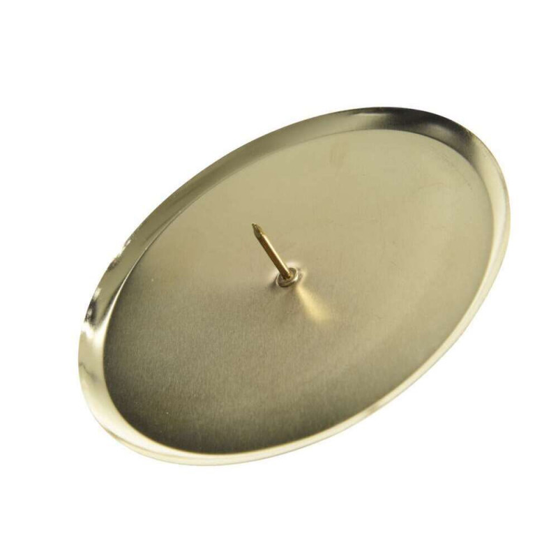 Bougeoir en fer Or x4 Ø6cm