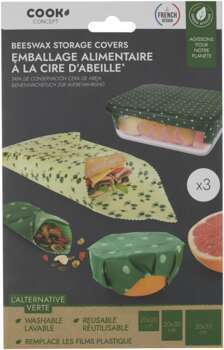 Emballage alimentaire cire abeille x3