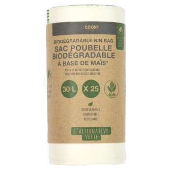 Sac poubelle biodégrable 30L x25 sacs