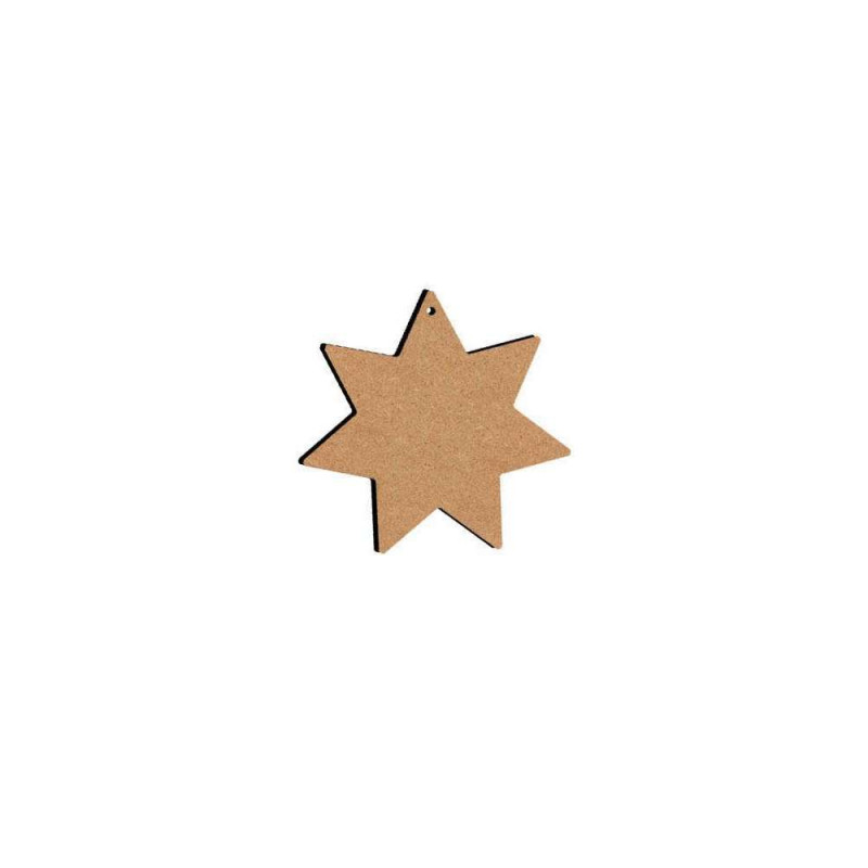 Forme : étoile, 7 branches