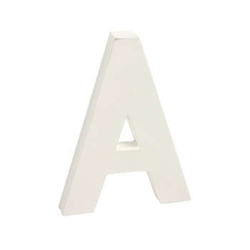 Lettre A en papier mâché : l 3 H 20.50 cm