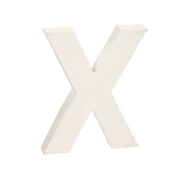 Lettre X en papier mâché : l 3 H 20.50 cm