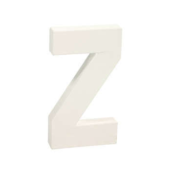 Lettre Z en papier mâché : l 3 H 20.50 cm