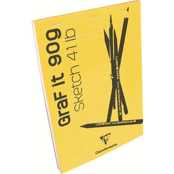 Bloc croquis collé Graf It de 80 feuilles (90g) A5