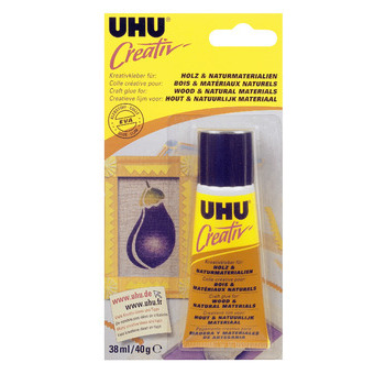 Colle Créativ' bois mat et naturel UHU - 38 ml