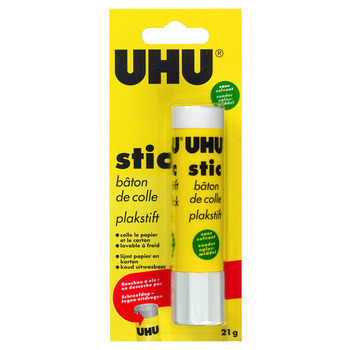Colle stic UHU, blanche - 21 g