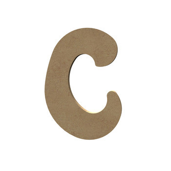 Forme médium - lettre majuscule C : 15x11cm