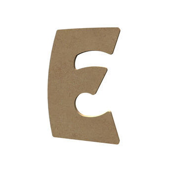 Forme médium - lettre majuscule E : 15x11cm