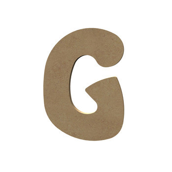 Forme médium - lettre majuscule G : 15x11cm