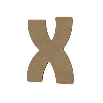 Forme médium - lettre majuscule X : 15x11cm