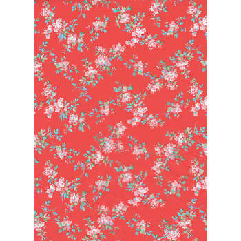 Feuille Décopatch 658 - corail motif fleurs