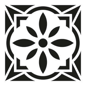 Pochoir, en polyester : Carreau ciment 6