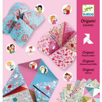 Activité 'Origami' - Cocottes 'Fleurs'