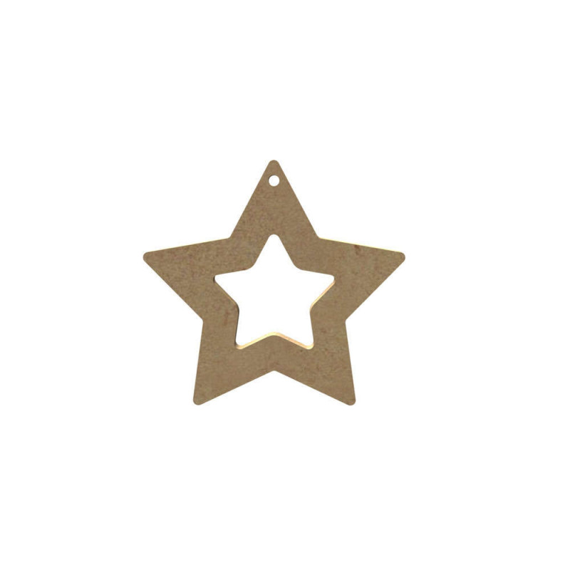 Forme étoile : médium, 10x10cm