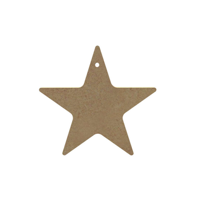 Forme étoile : médium, h.12cm