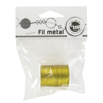 Fil métal or : 0,4 mm x 10 m