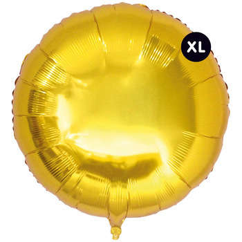 Ballon en aluminium doré et rond