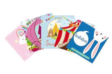 Cartes invitations anniversaires Setanni - Différe