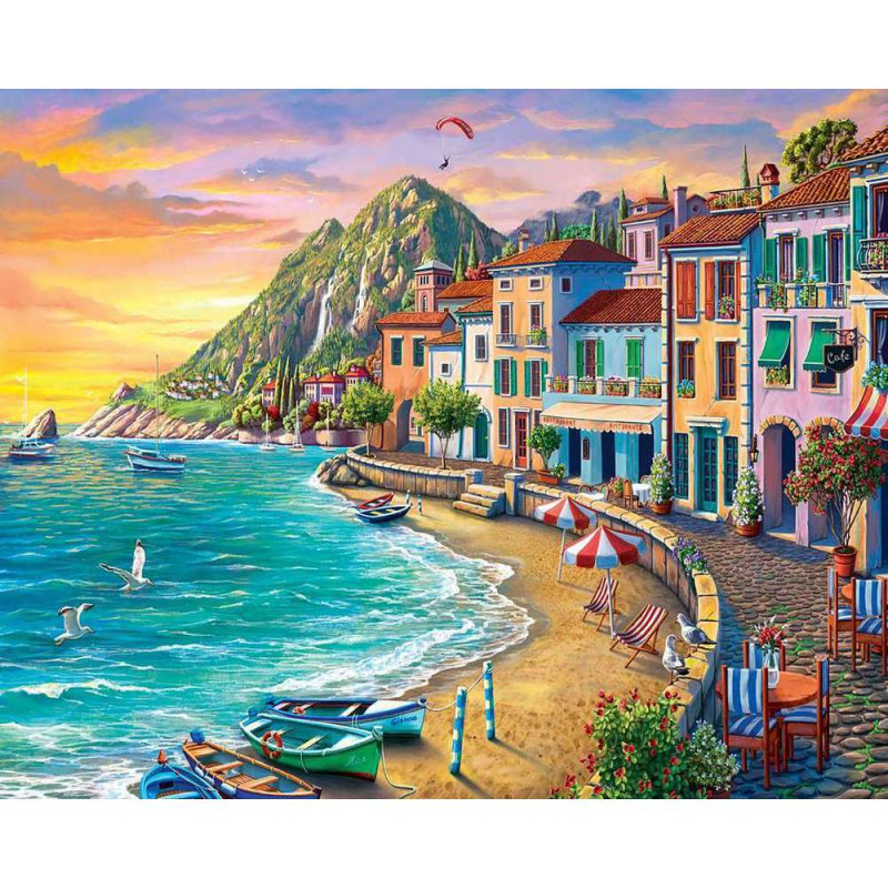 Peinture par numéros FiguredArt Vacances à la pla