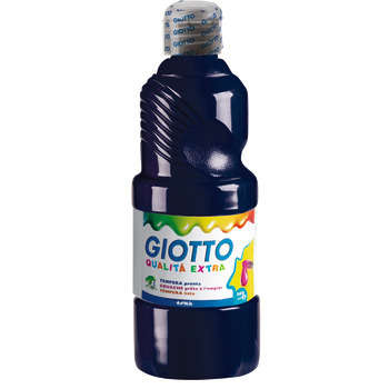 Gouache noire Giotto, le flacon de 500 ml prêt à l