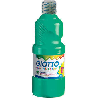 Gouache verte Giotto, le flacon de 500 ml prêt à l