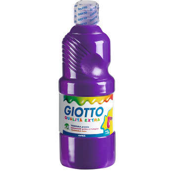 Gouache violette Giotto, le flacon de 500 ml prêt