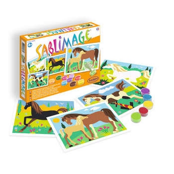 Kit de sablimage tableau: chevaux