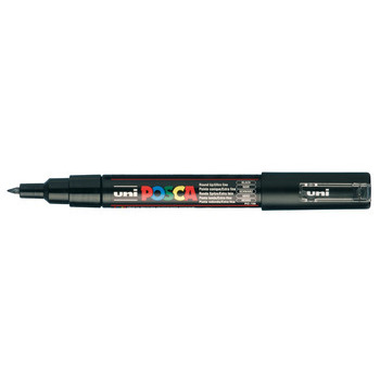 Marqueur peinture pointe extra fine conique Noir