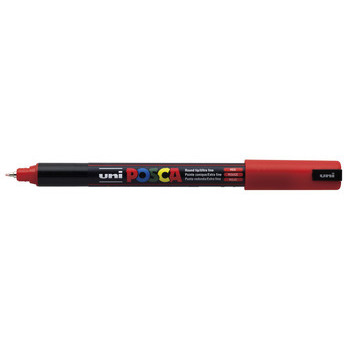 Marqueur peinture pointe calibrée extra-fine Rouge