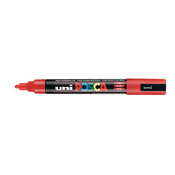 Marqueur peinture pointe moyenne conique Rouge