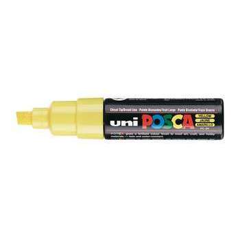Marqueur peinture pointe large biseautée Jaune