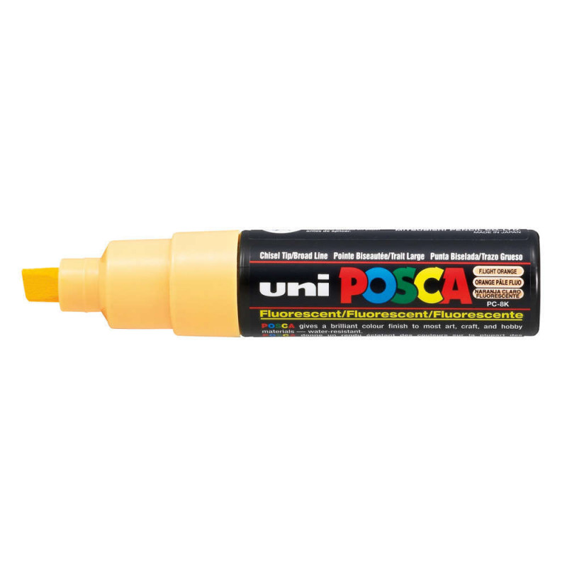 Marqueur peinture pointe large biseautée Orange pâ