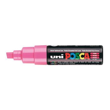 Marqueur peinture pointe large biseautée Rose