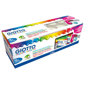 Boîte 12 pots de 25ml de gouache extra-fine Giotto