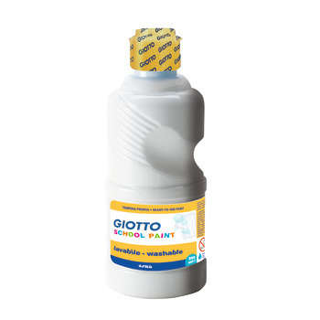 Gouache Giotto Schoolpaint, flacon 250ml - Blanc