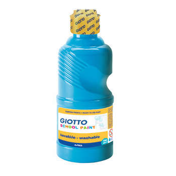 Gouache Giotto Schoolpaint, flacon 250ml - Cyan