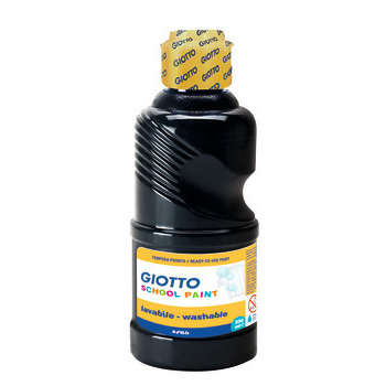 Gouache Giotto Schoolpaint, flacon 250ml - Noir