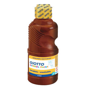 Gouache Giotto Schoolpaint, flacon 250ml - Marron