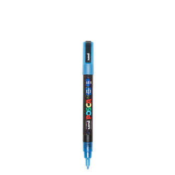 Marqueur Posca pailleté bleu foncé