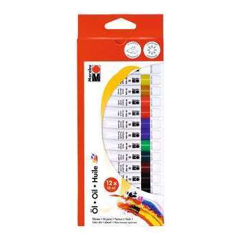 Set de peinture à l'huile débutant, 12x12ml