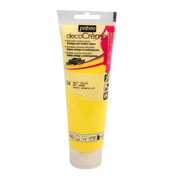Peinture DecoCreme, 120ml - Jaune