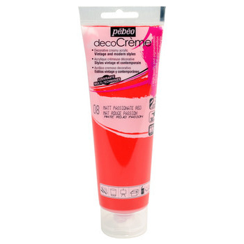 Peinture DecoCreme, 120ml - Rouge passion