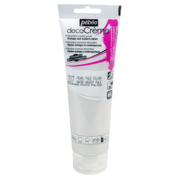 Peinture DecoCreme, 120ml - Argent pâle