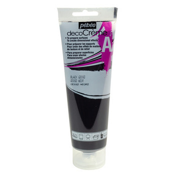 Peinture DecoCreme, 120ml - Préparateur noir