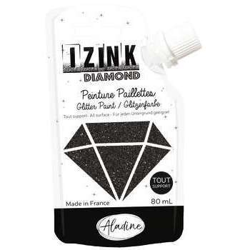 Peinture Izink Diamond, 80ml - Noir