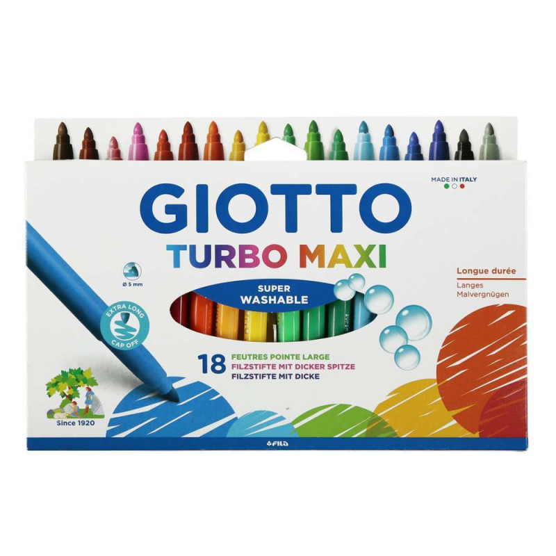 Feutres giotto turbo maxi etui x18
